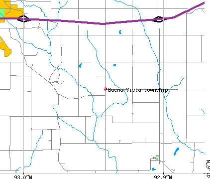 Buena Vista township, IA map