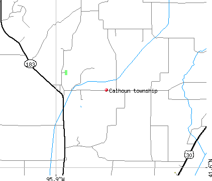 Calhoun township, IA map