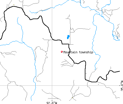 Mountain township, AR map