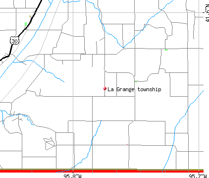 La Grange township, IA map