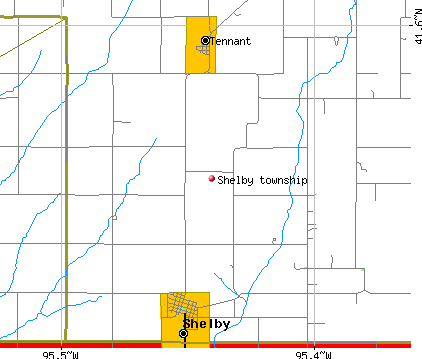 Shelby township, IA map