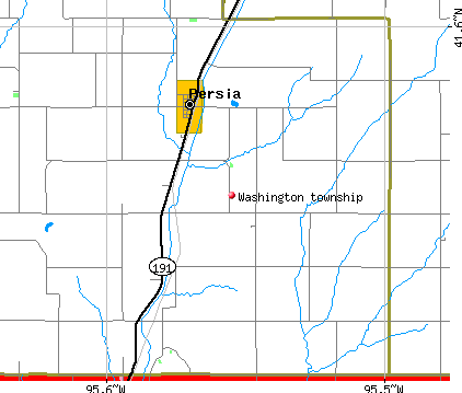 Washington township, IA map