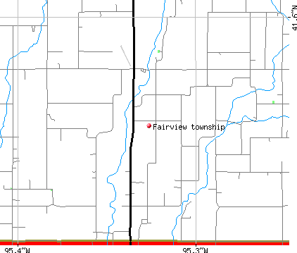 Fairview township, IA map