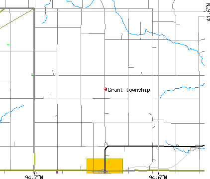 Grant township, IA map