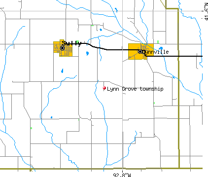 Lynn Grove township, IA map