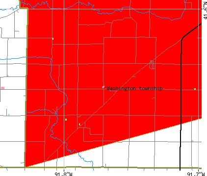 Washington township, IA map