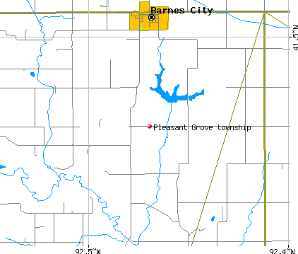 Pleasant Grove township, IA map