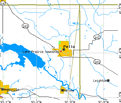 Lake Prairie township, IA map