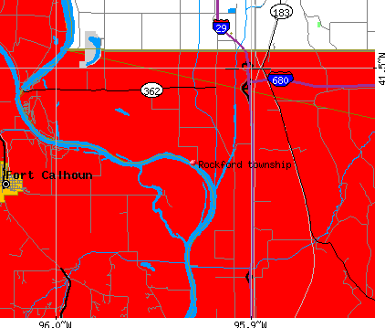 Rockford township, IA map