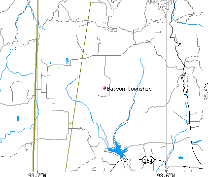 Batson township, AR map
