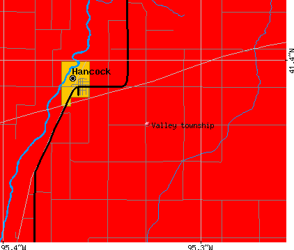 Valley township, IA map