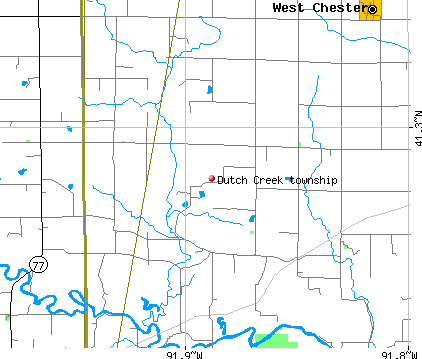 Dutch Creek township, IA map