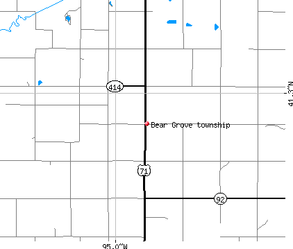 Bear Grove township, IA map