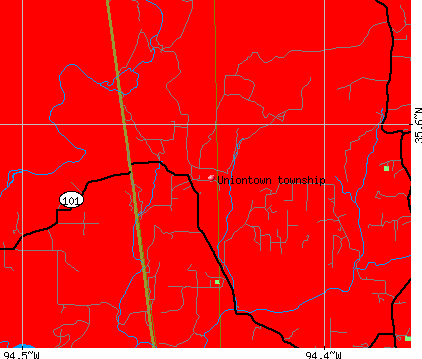 Uniontown township, AR map