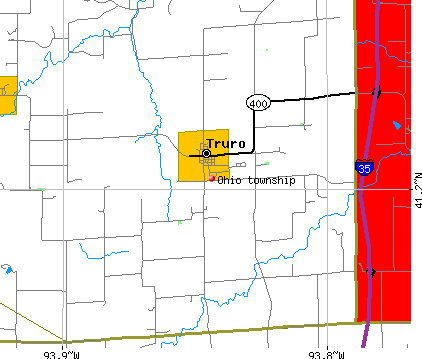 Ohio township, IA map