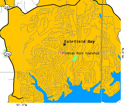 Indian Rock township, AR map