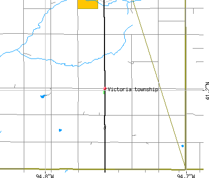 Victoria township, IA map