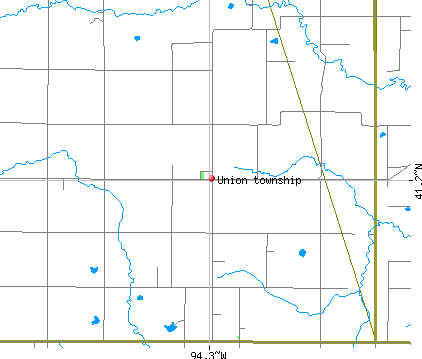Union township, IA map