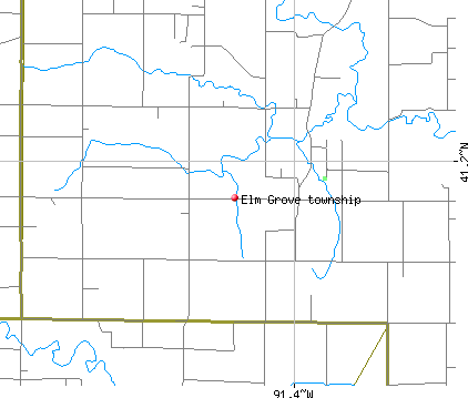 Elm Grove township, IA map