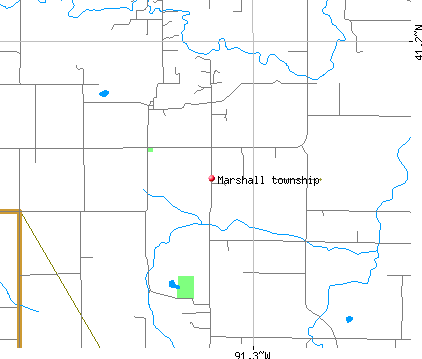 Marshall township, IA map