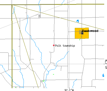Polk township, IA map