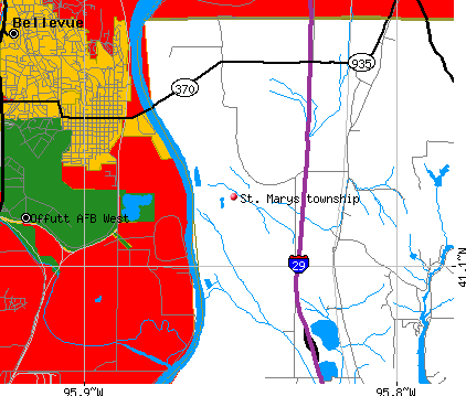 St. Marys township, IA map