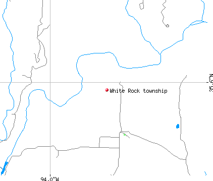 White Rock township, AR map