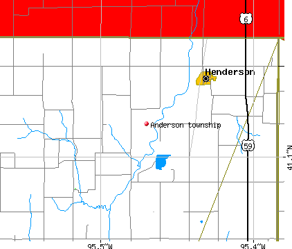 Anderson township, IA map