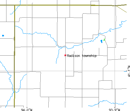 Madison township, IA map