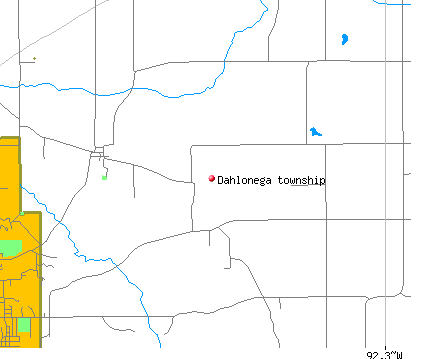 Dahlonega township, IA map