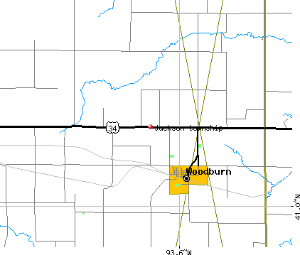 Jackson township, IA map