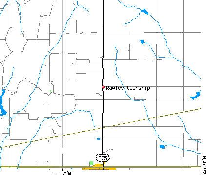Rawles township, IA map