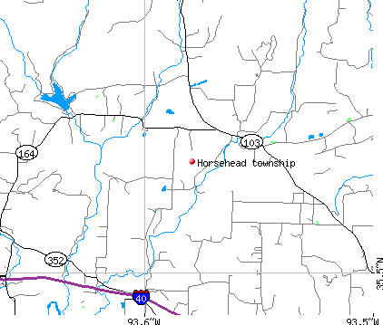 Horsehead township, AR map