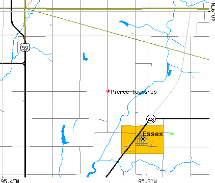 Pierce township, IA map