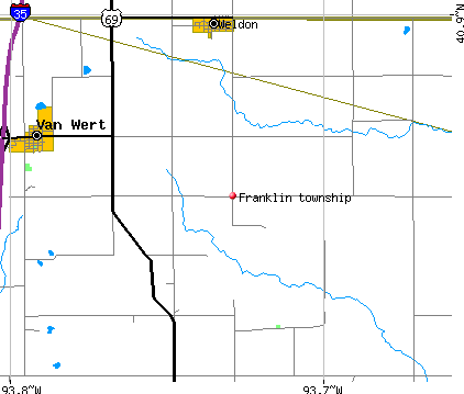 Franklin township, IA map