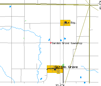 Garden Grove township, IA map