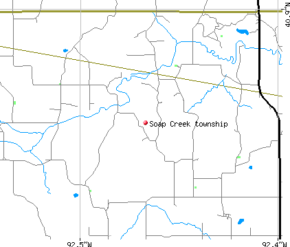 Soap Creek township, IA map