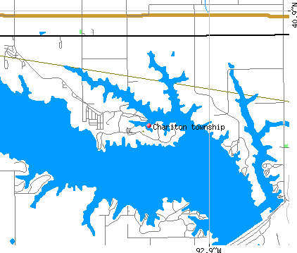 Chariton township, IA map