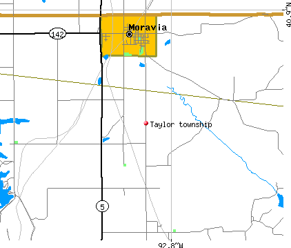 Taylor township, IA map