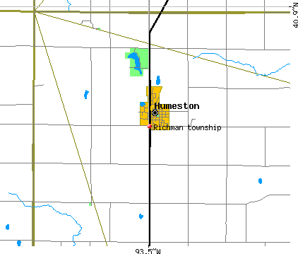 Richman township, IA map