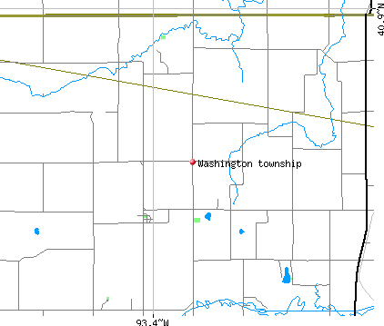 Washington township, IA map