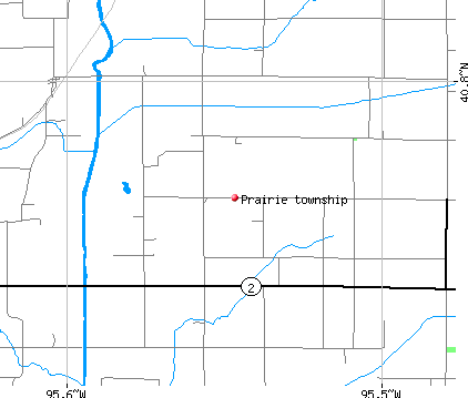 Prairie township, IA map