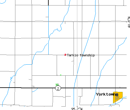 Tarkio township, IA map