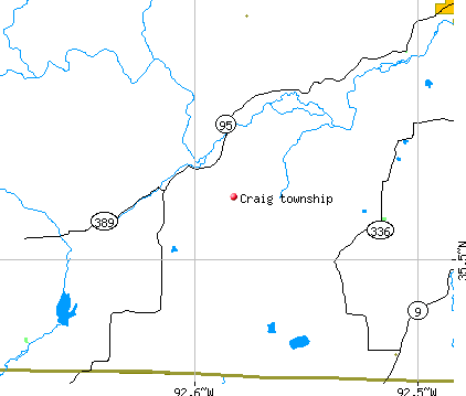 Craig township, AR map