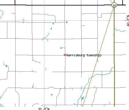 Harrisburg township, IA map