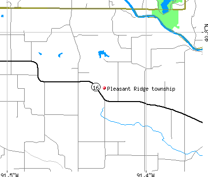 Pleasant Ridge township, IA map