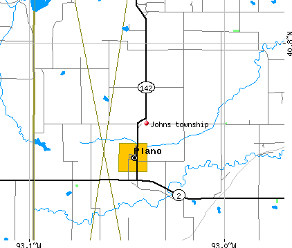 Johns township, IA map