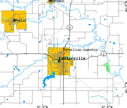 Vermillion township, IA map