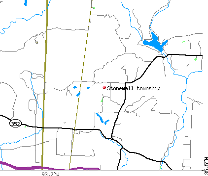 Stonewall township, AR map