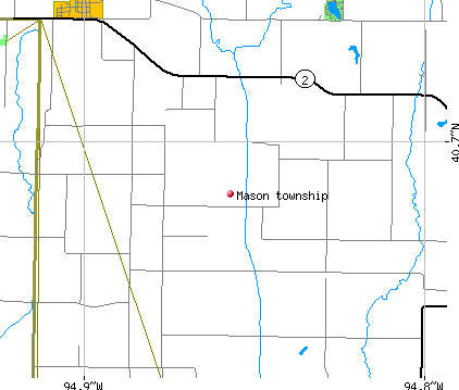 Mason township, IA map